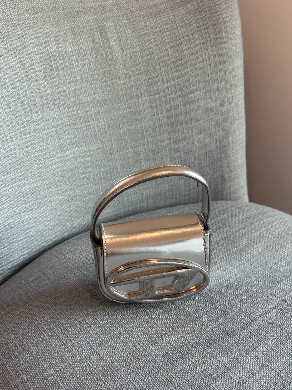 Diesel 1Dr-Iconic Mirrored Mini Bag